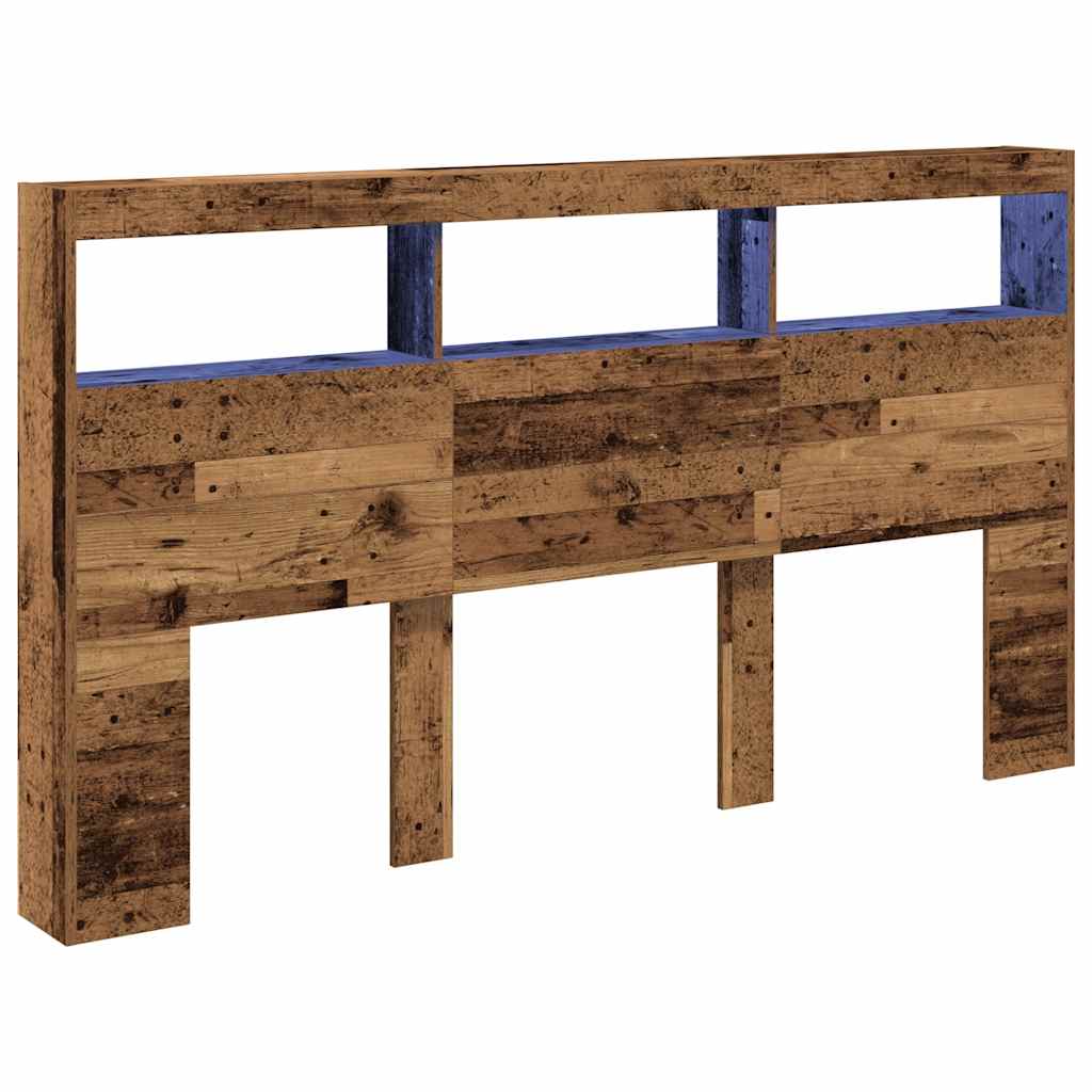 vidaXL Cabecero de cama con luz LED 180x17x102 cm