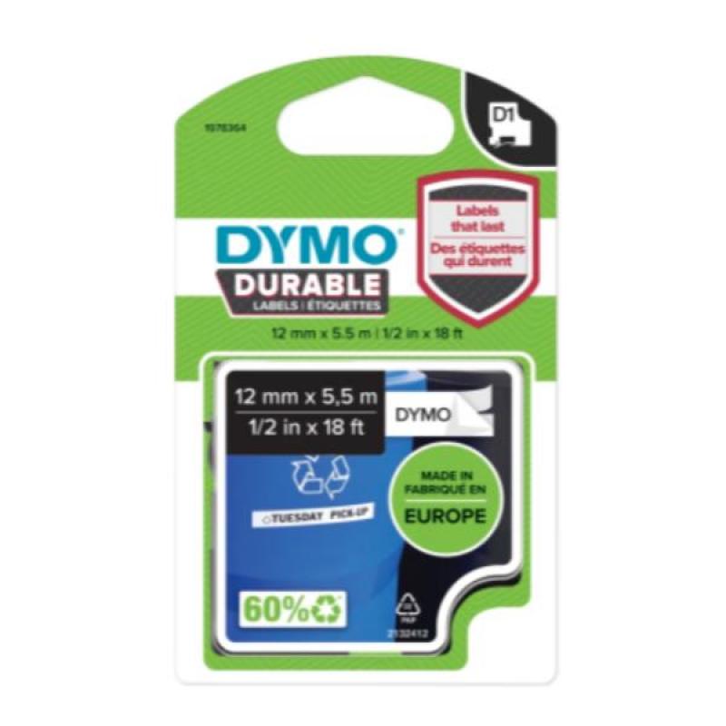 D1 durable 12mm x 5 5 m neg/bla