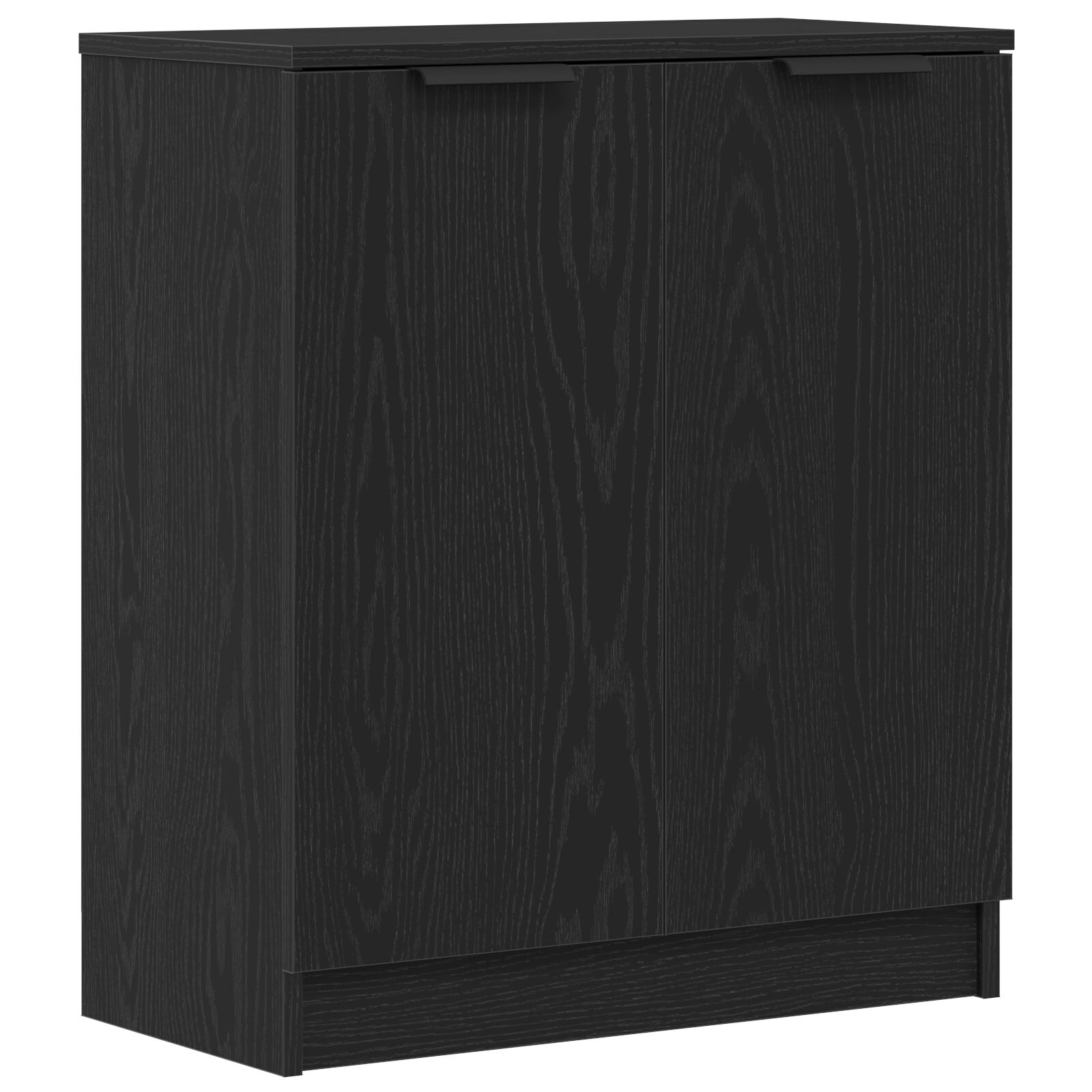 vidaXL Mueble de almacenamiento Negro Roble 60x30x70 cm Madera elaborada