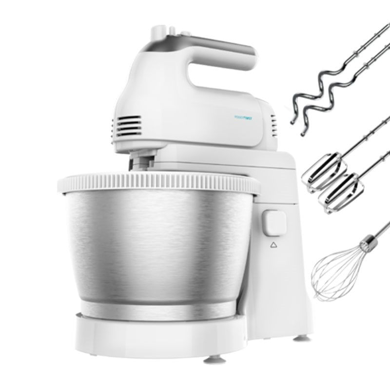 Batidora/amasadora Cecotec PowerTwist 500 Steel 500W 5 varillas 3,5L inox/blanco