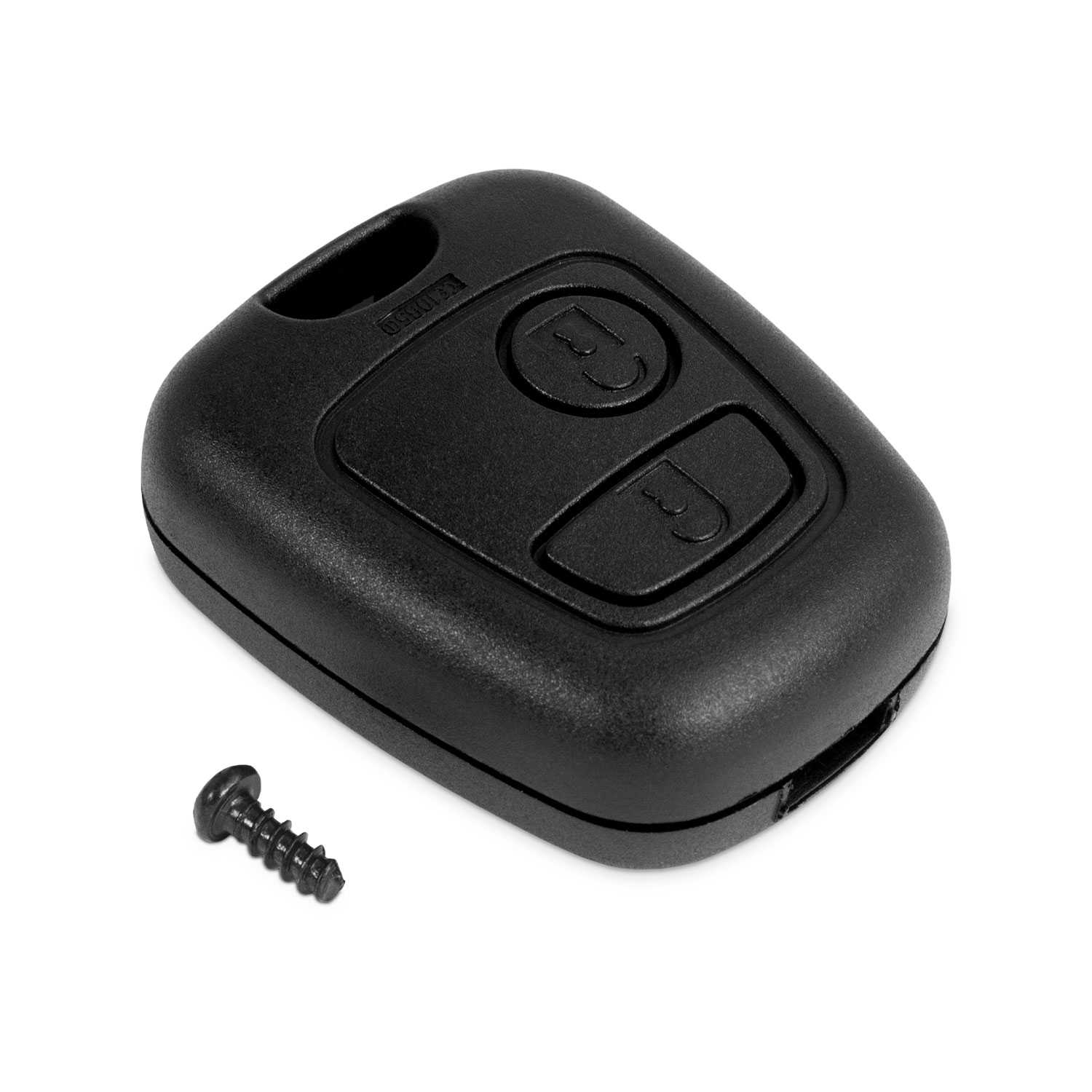 Ociodual Funda de Remplazo ABS Sin Logo ni Llave Espadin Key Compatible con Peugeot 307 406 Carcasa Rígida Mando a Distancia