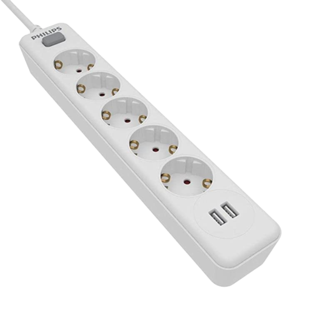 Regleta USB 3 tomacorriente UE 3 interruptor cable de extensión de 1,5/3  metros