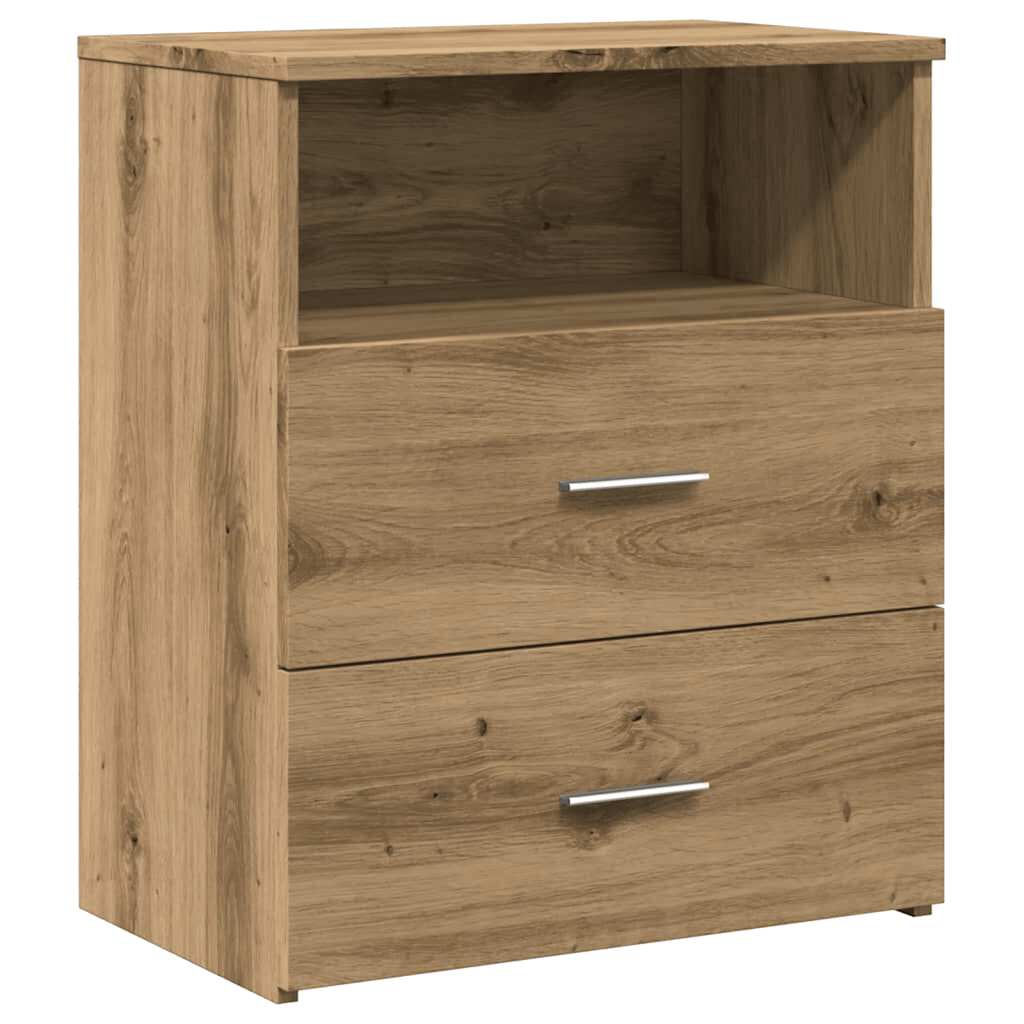 vidaXL Mesita de noche madera de ingeniería roble artisan 50x32x60 cm