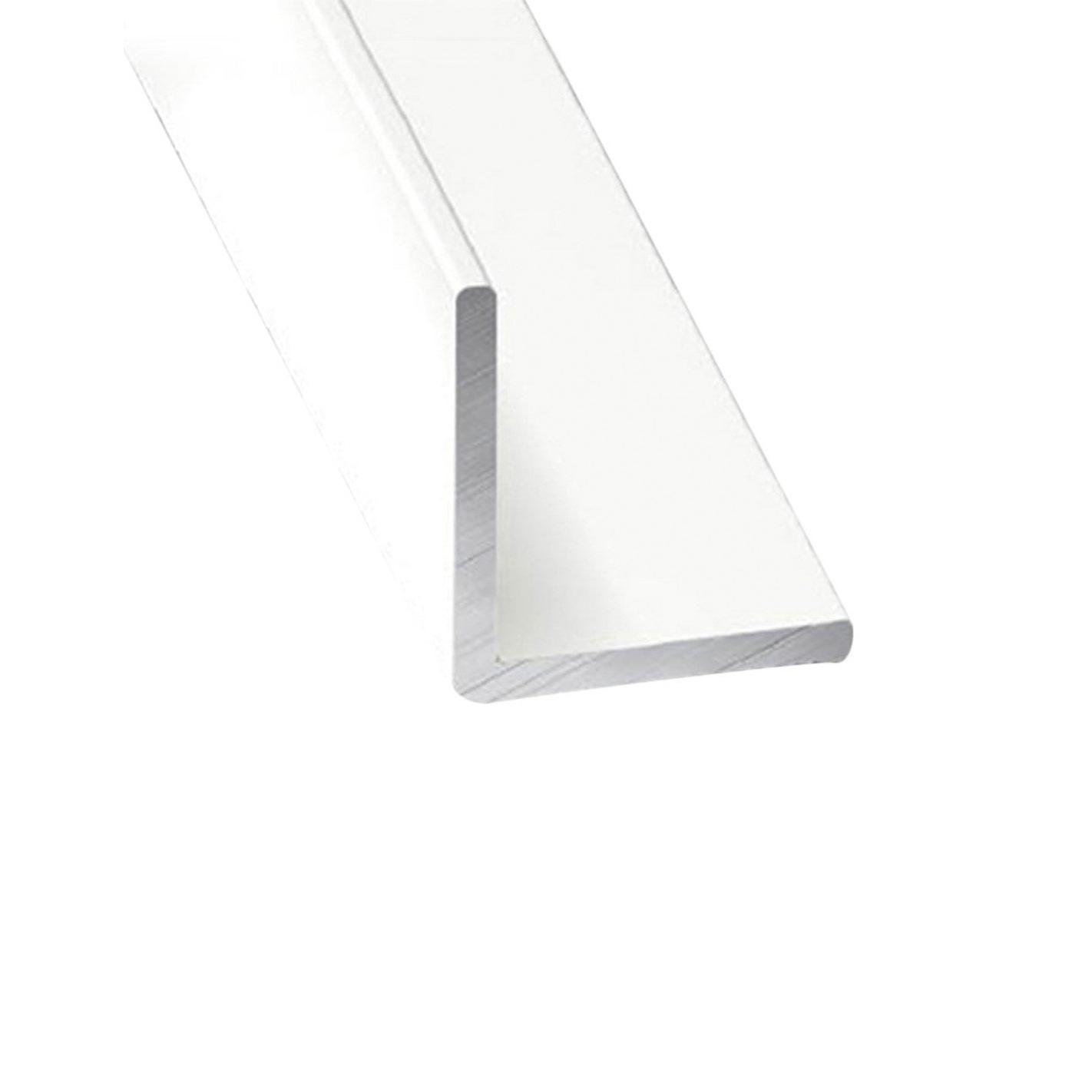 JARDIN202 - Perfil de Aluminio Blanco Angular - x4 unds - 1'50m