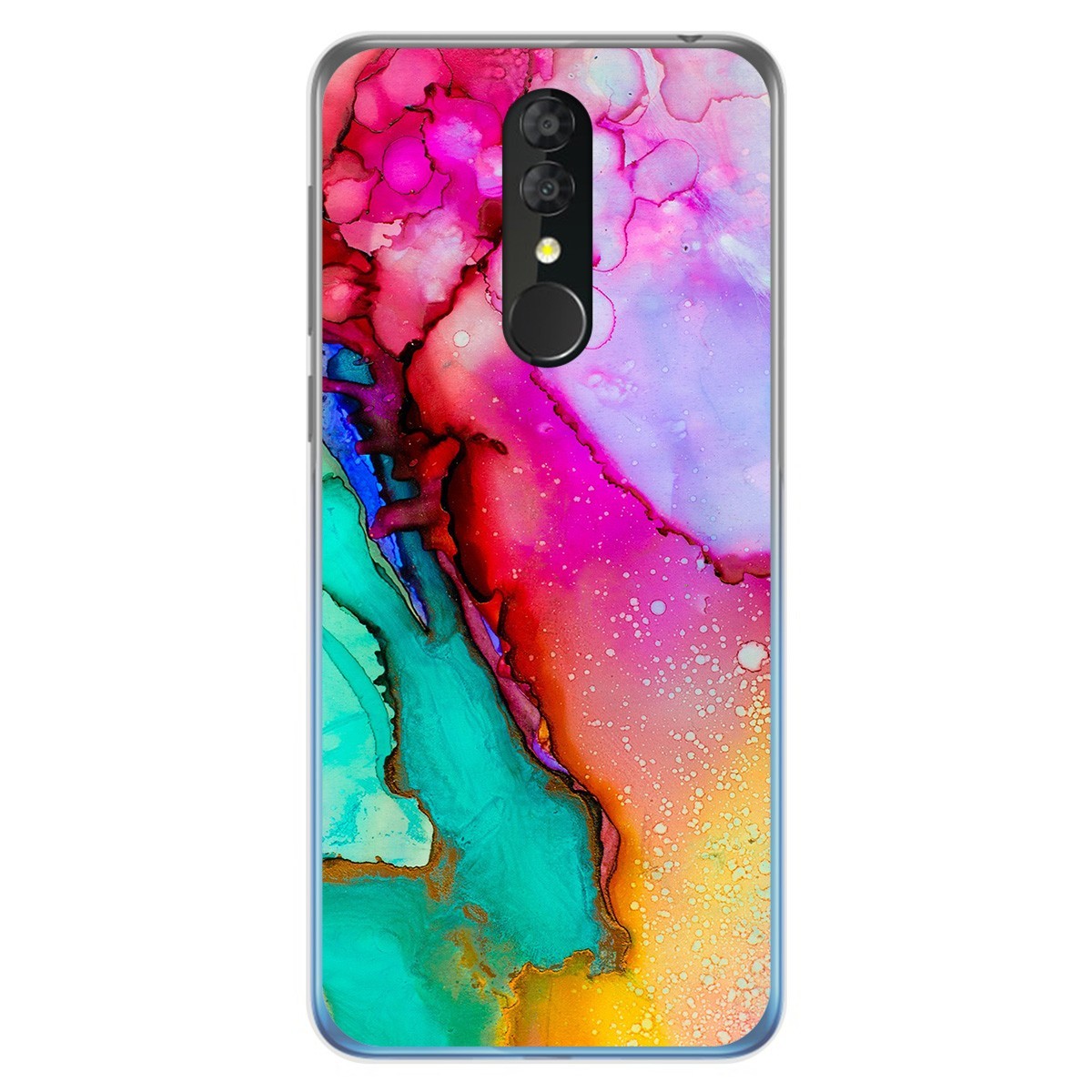 Tumundosmartphone Funda Gel Tpu para Alcatel 3 2019 diseño Mármol 15 Dibujos