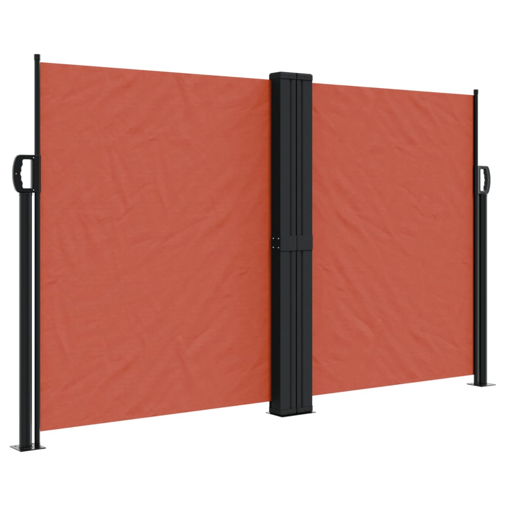 vidaXL Toldo lateral retráctil 140x1000 cm Color Negro, Crema, Azul