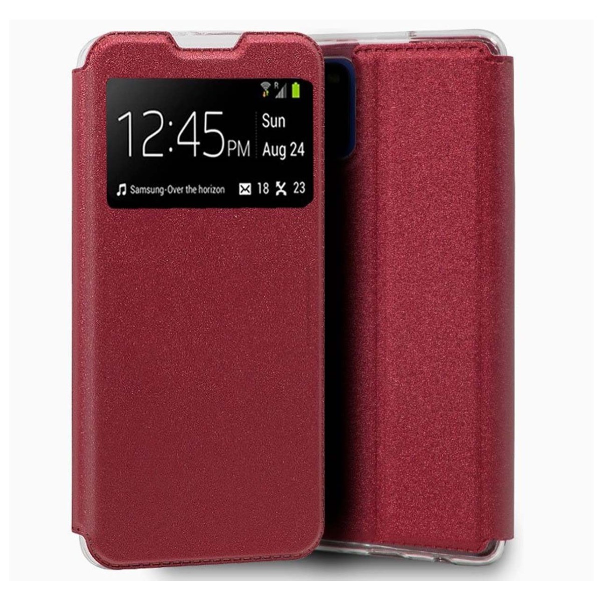 Tumundosmartphone Funda Libro Soporte con Ventana para Xiaomi Mi 10T / Mi 10T Pro color Roja