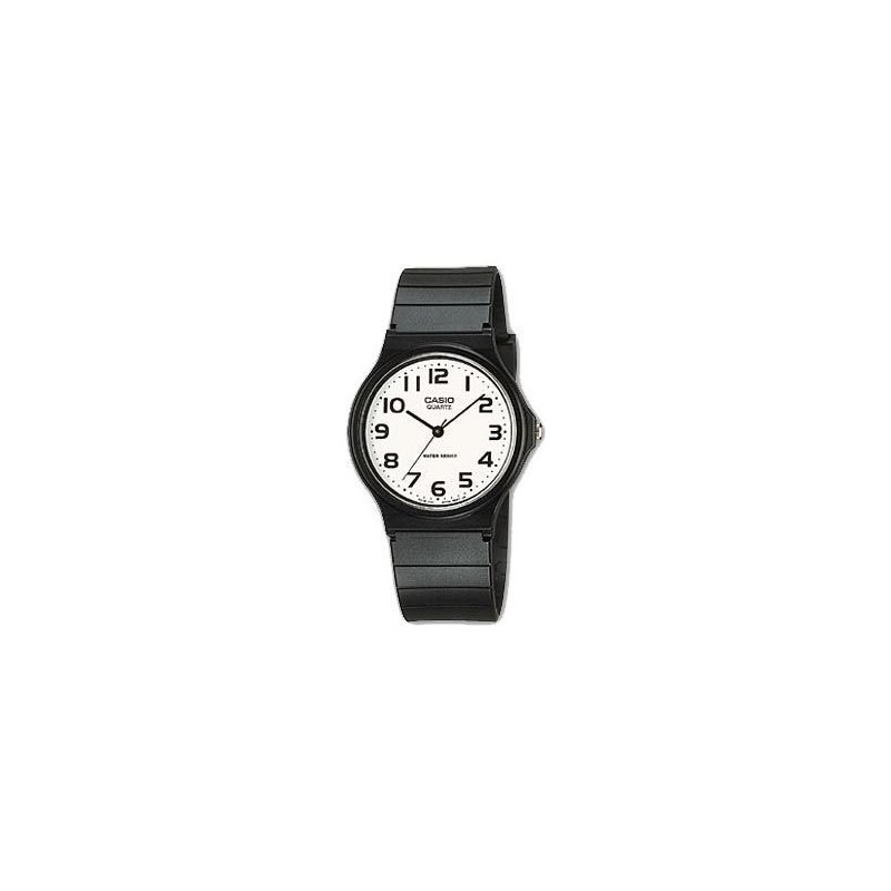 Reloj Casio Caballero MQ-24-7b2 números negritos esfera blanca MQ-24-7b2