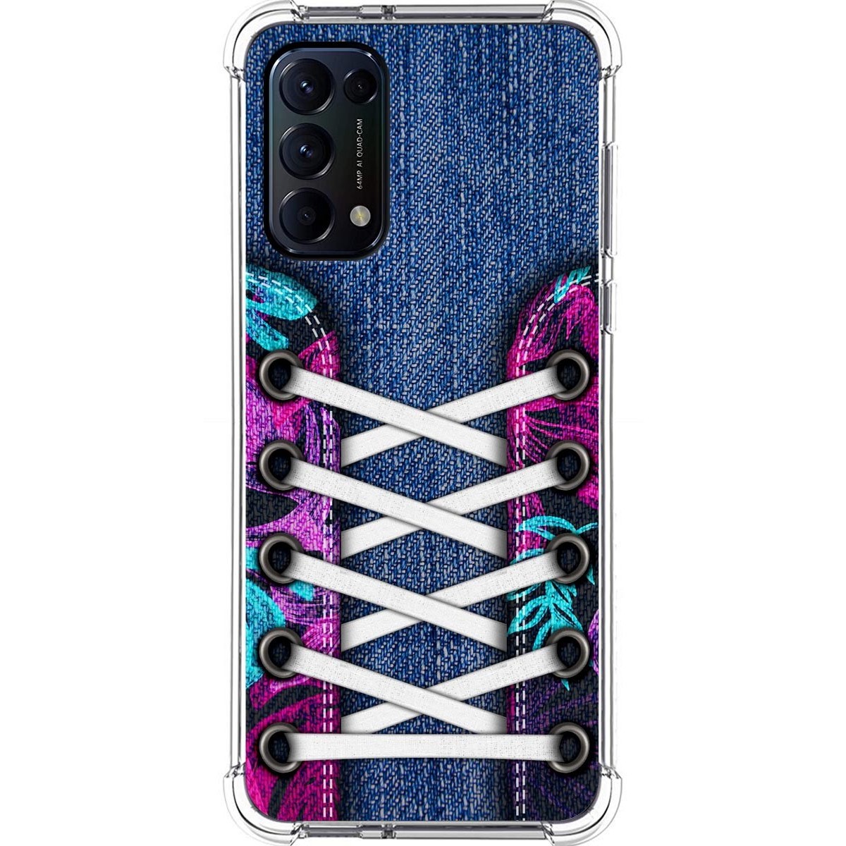 Tumundosmartphone Funda Silicona Antigolpes para Oppo Find X3 Lite 5G diseño Zapatillas 06 Dibujos