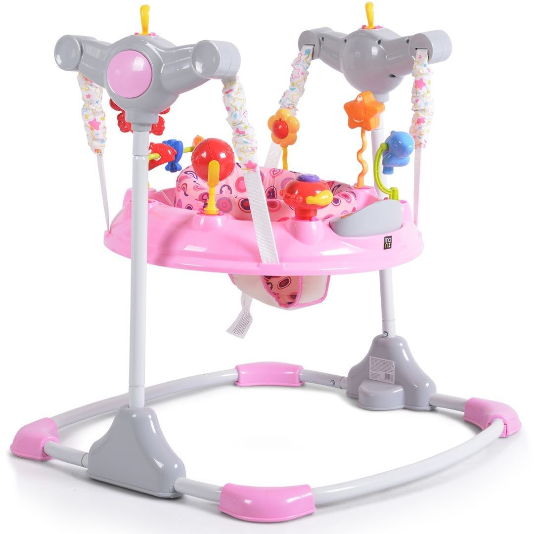 MONI Saltador bebé JUMPER VISTA de Moni con música, luces, rebote suave y MP3