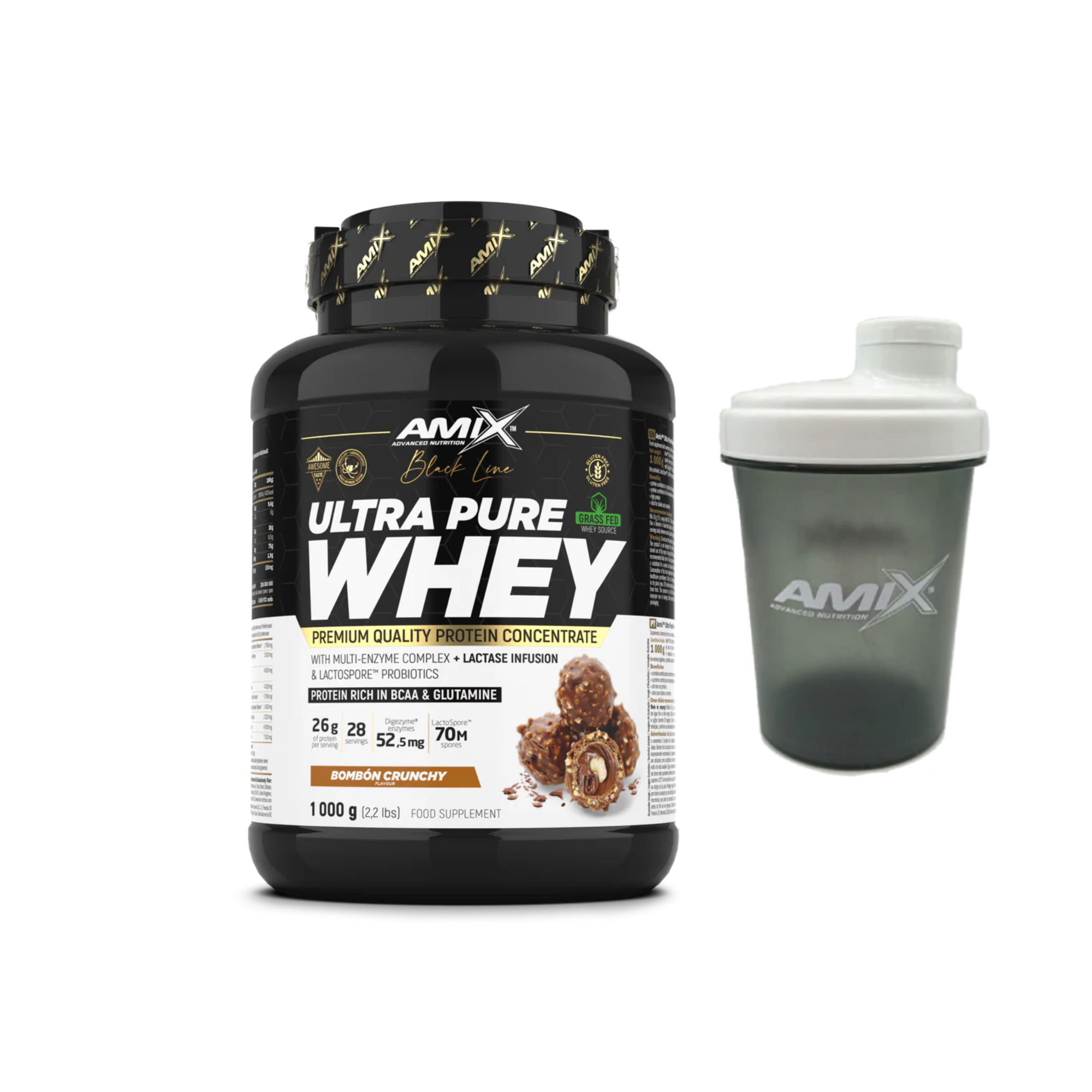 PROTEINA AMIX ULTRA PURE 1KG Varios Sabores + Shaker De Regalo