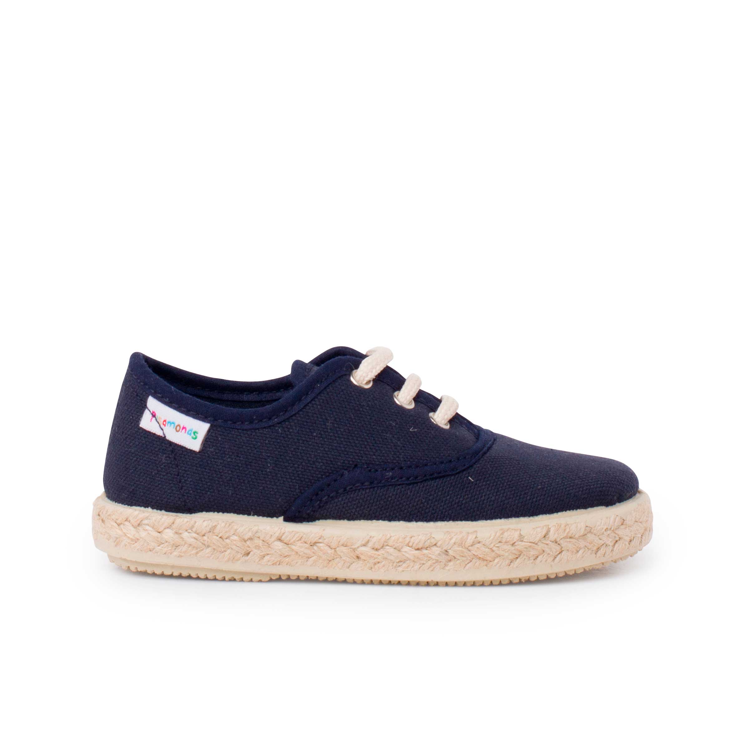 Pisamonas zapatillas lona cordones suela alpargata