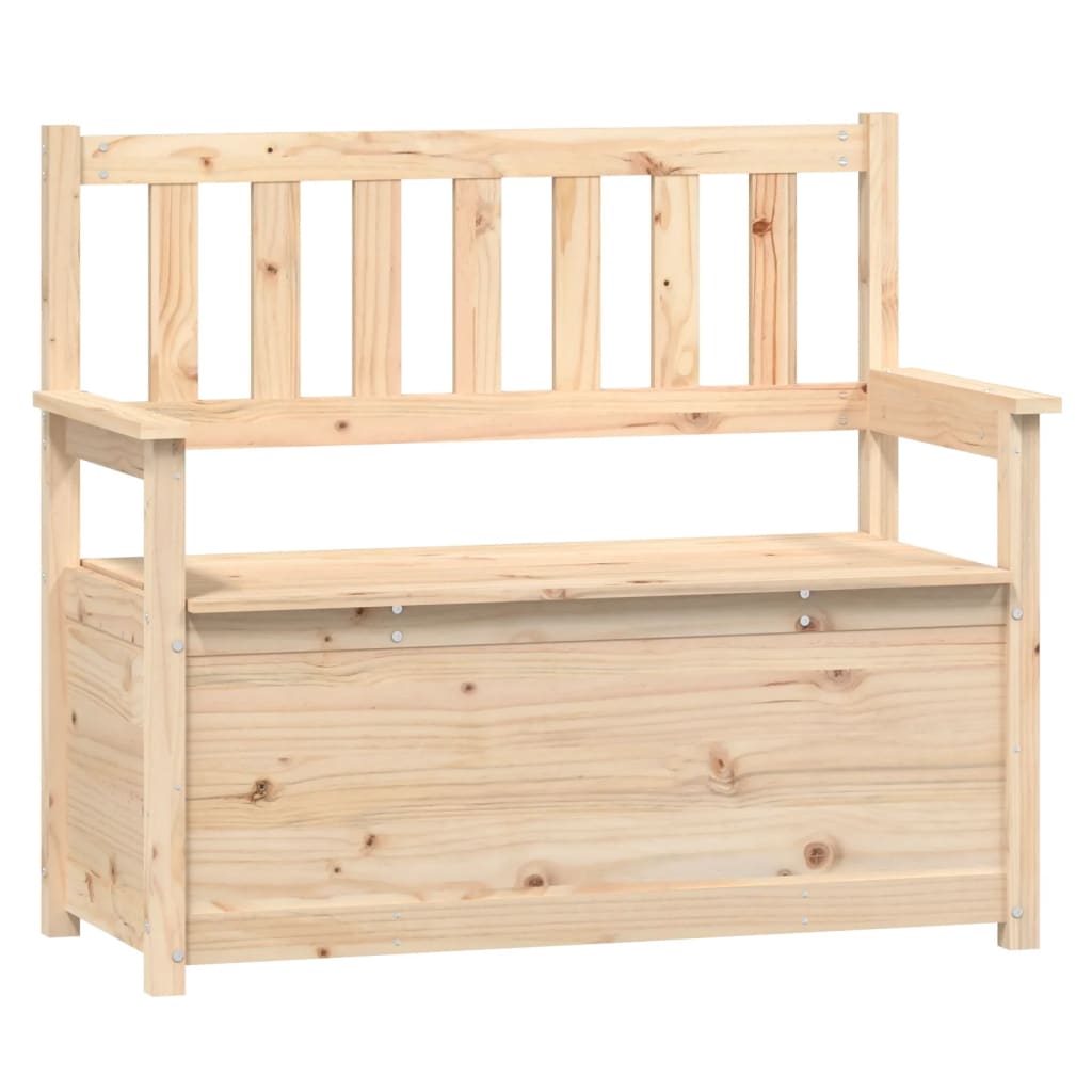 vidaXL Banco de madera maciza de pino 112,5x51,5x96,5 cm en color Negro/Gris/Marrón miel y más