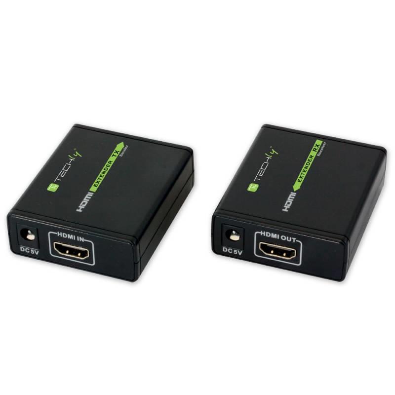 Techly Extensor HDMI Cat.6/6a/7 Hasta 60m Fullhd 3D Negro
