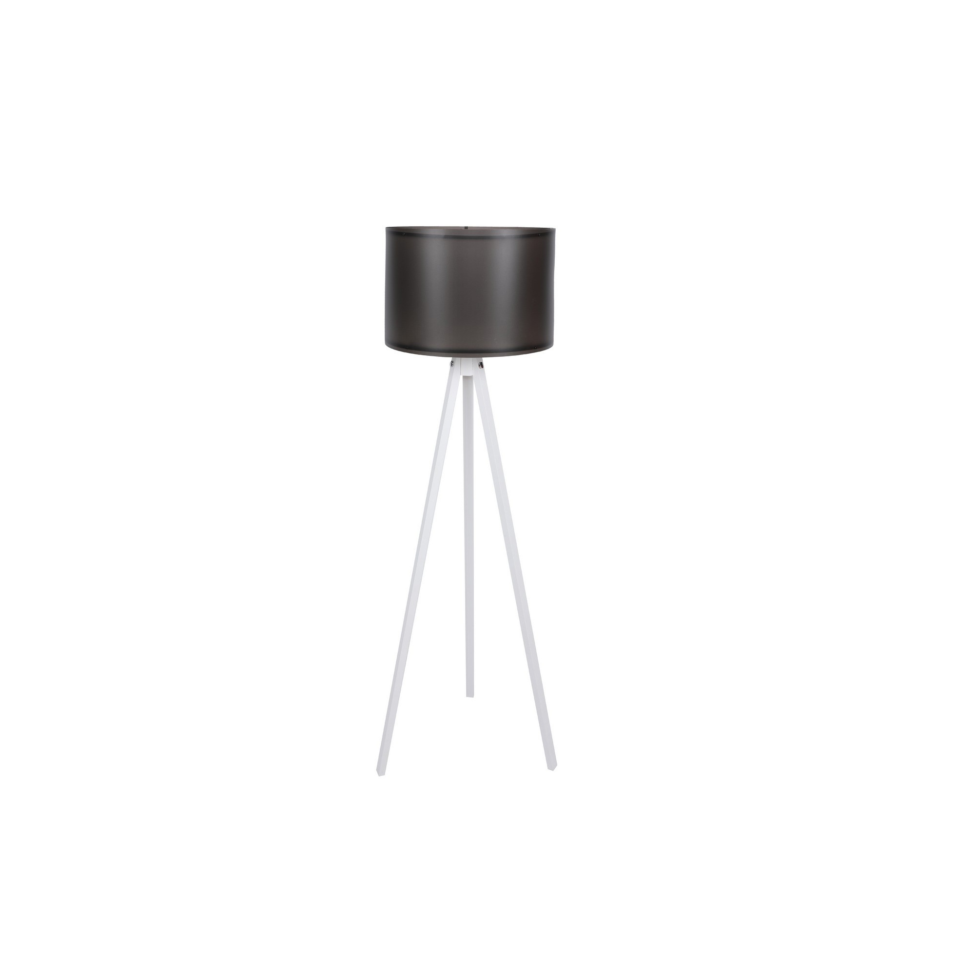 Lámpara de pie WELLHOME con Estructura de MDF color Negro Blanco