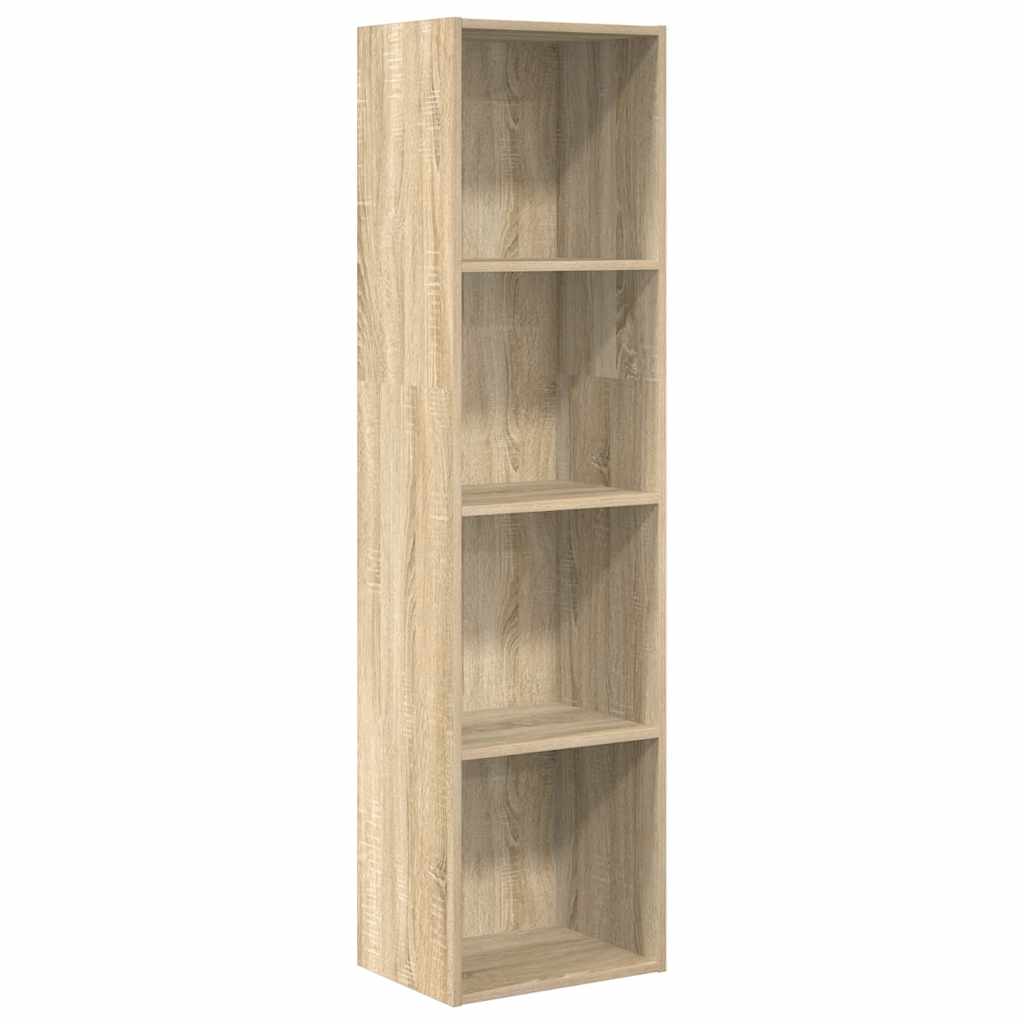 vidaXL Estantería de madera de ingeniería 40x30x152 cm en color Gris hormigón/Negro/Marrón roble y más | almacenamiento funcional diseño moderno para baño dormitorio sala