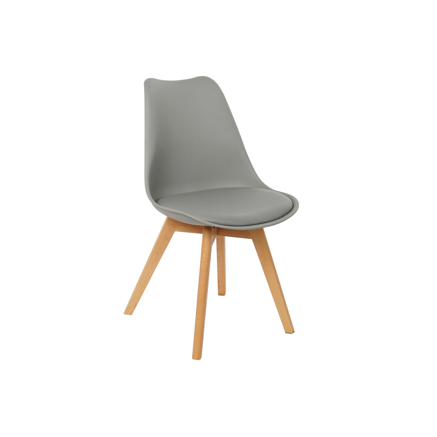 Silla pp pu 48x55x83 acolchado gris , El mejor complemento para tu hogar.