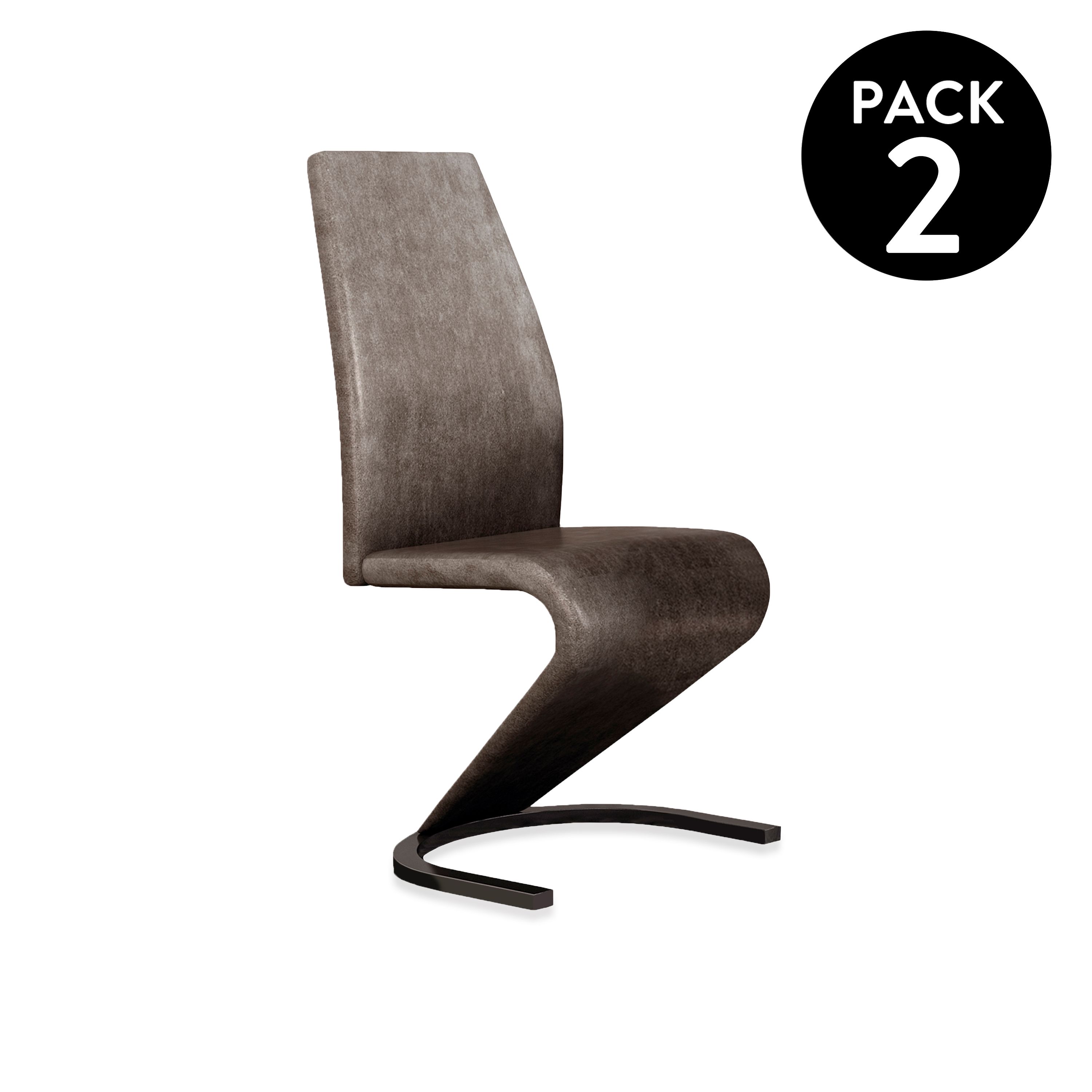 duehome - Pack 2 sillas de comedor Rin
