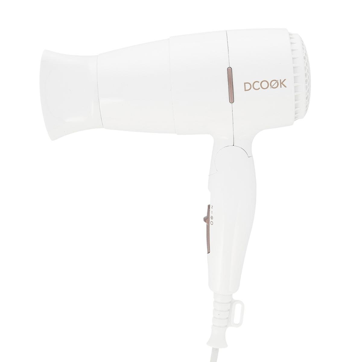 Dcook DCOOK GALLERY Secador de Viaje Pequeño y Potente con Protección Contra Sobrecalentamiento y Anilla para Colgar