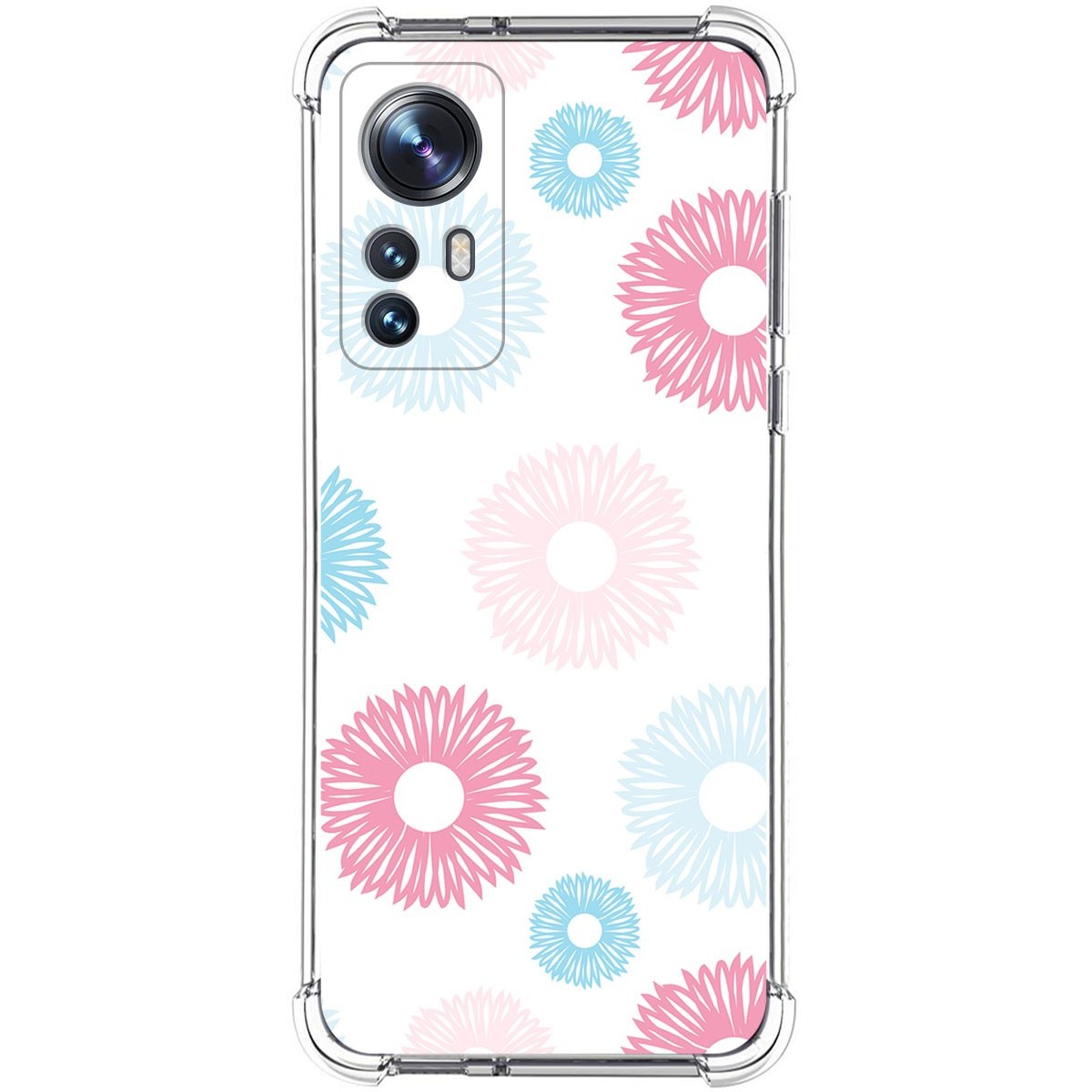 Funda Silicona Antigolpes para Xiaomi 12 / 12X 5G diseño Flores 06 Dibujos