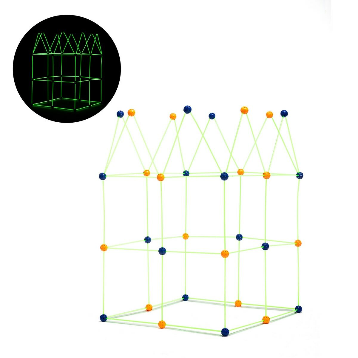 Innovagoods ® 85 piece strong construction kit, construction toys for kids, glow in the dark toy stimulates the imagination, educational toy, gift for children (+3 years).