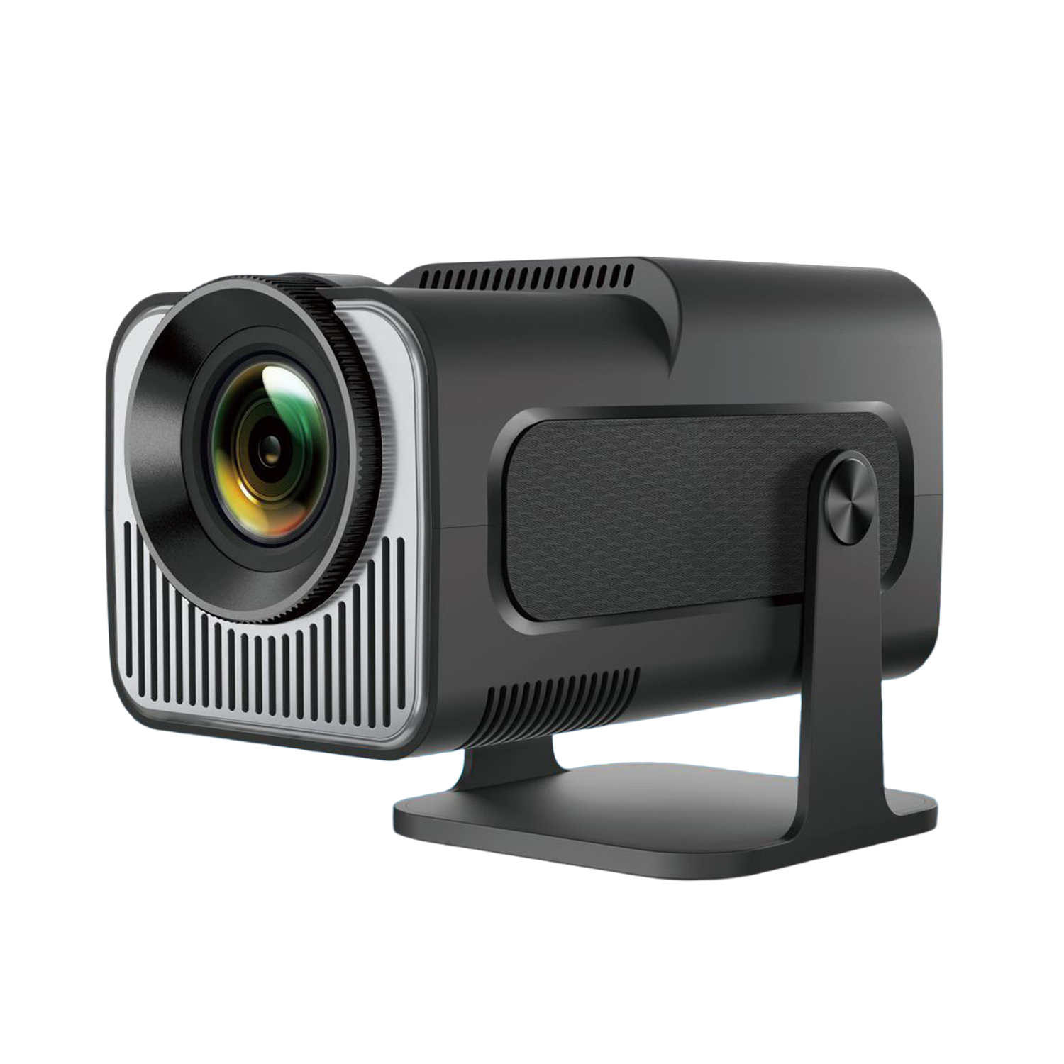 DAM. Mini proyector LCD HY320, soporte de 4K UHD, con wifi 6, duplicación de pantalla para iOS y Android. De 40 a 200 pulgadas, 160 lm. Con mando a distancia. 15x10x12cm