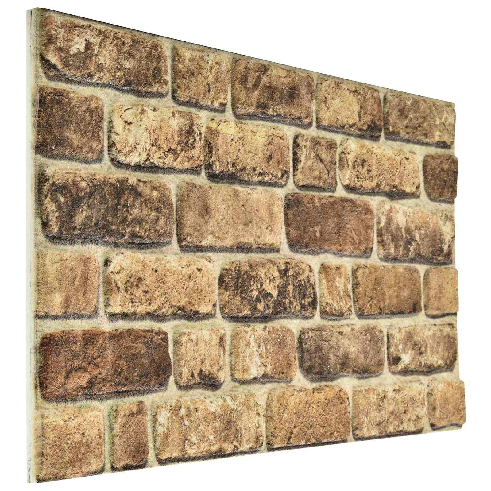 vidaXL Paneles de pared 10 pcs 100 x 50 cm Espuma EPS Multicolor