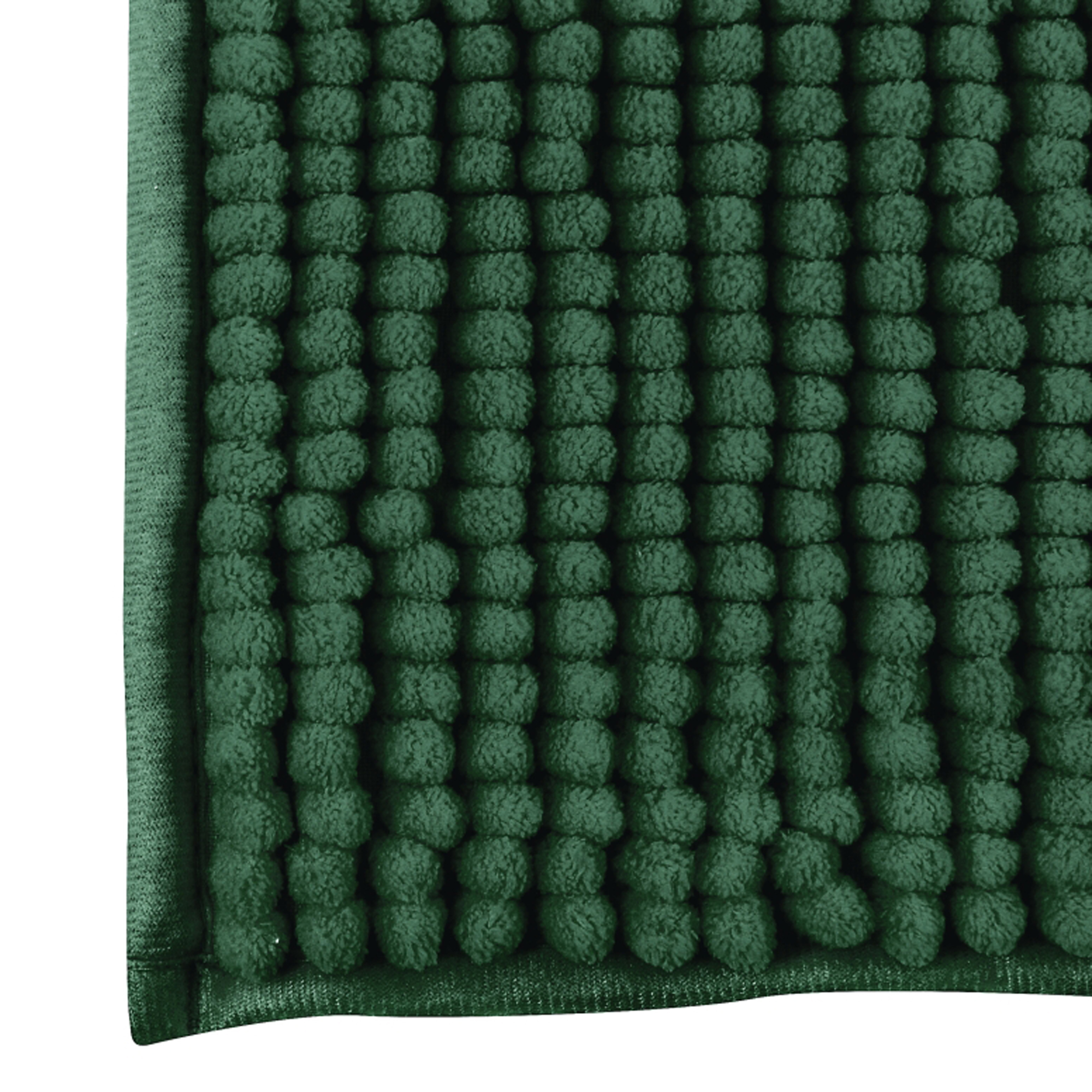 Alfombra de Baño MSV Oruga Poliester Verde Oscuro 40 X 60 Cm Suave Absorbente