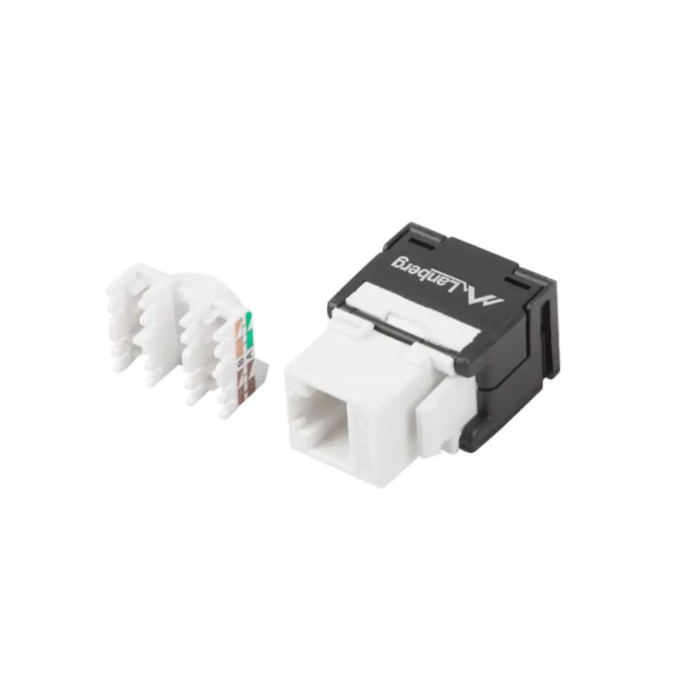 Keystone Lanberg KSU6-2000 Plano RJ-45 Hembra Cat6 Negro/Blanco 22/26AWG