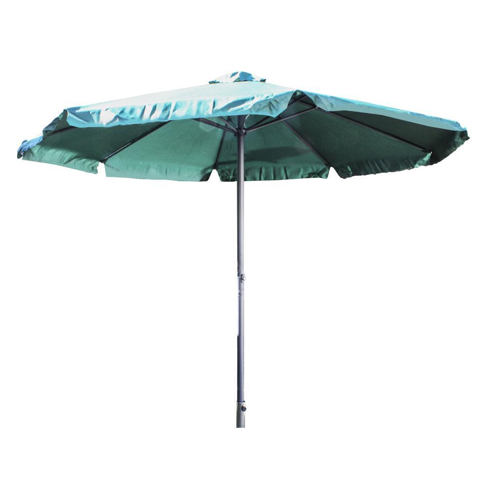 Parasol metal 48 mm manivela 3 mt verde