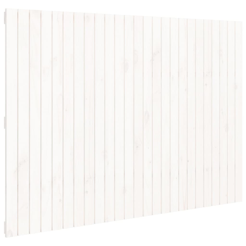 vidaXL Cabecero de cama de pared madera maciza de pino 159,5x3x110 cm