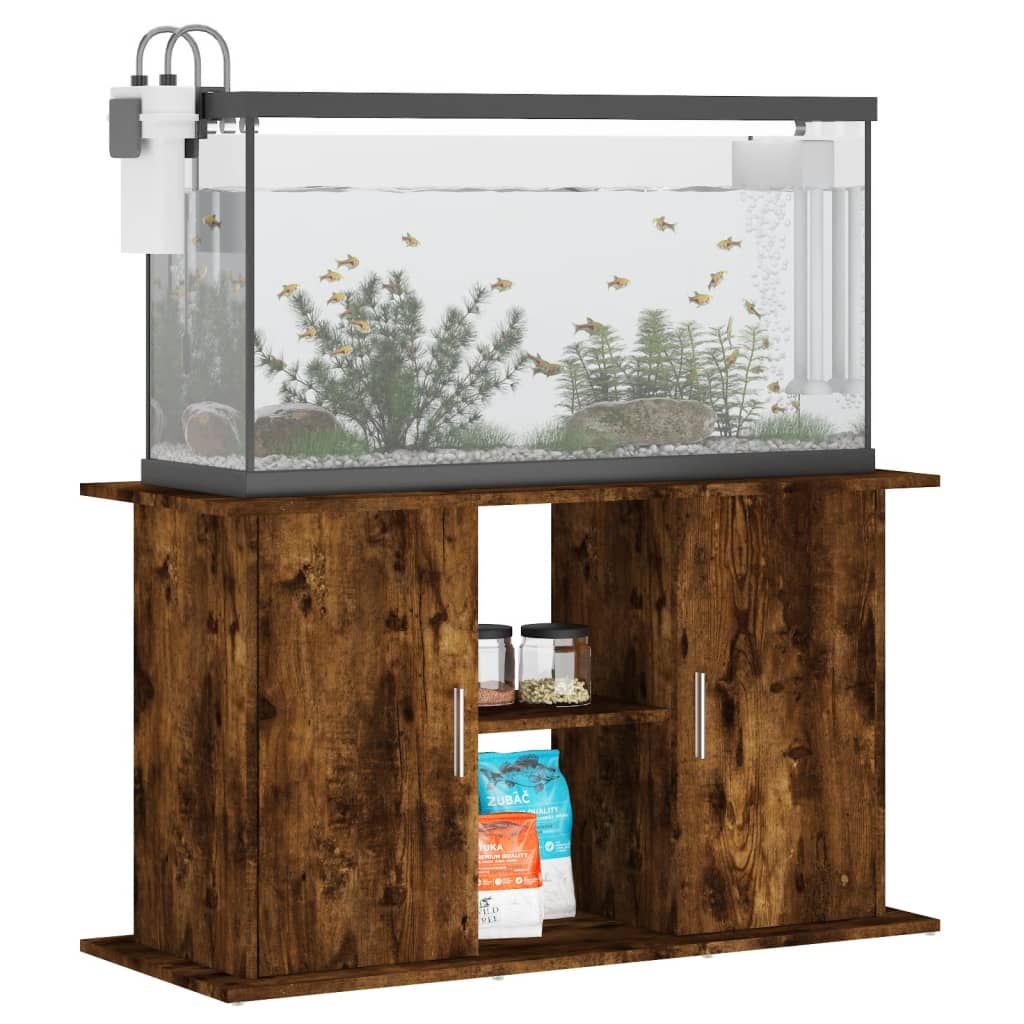 vidaXL Soporte de acuario madera ingeniería 101x41x58 cm Color Blanco brillante,  Gris hormigón,  Marrón roble y mas