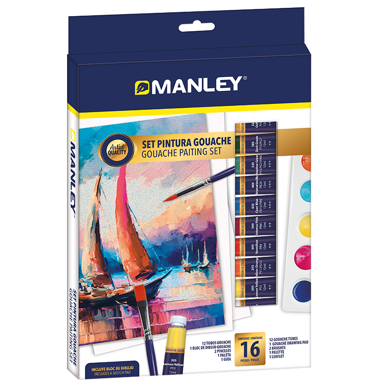 Lapices Cera Manley -Caja de 50 Colores Ref.150