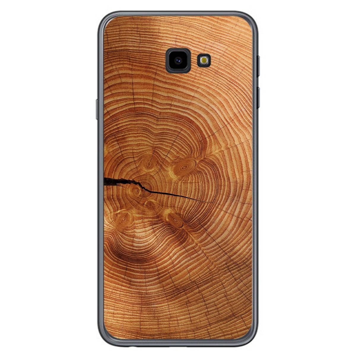Tumundosmartphone Funda Gel Tpu para Samsung Galaxy J4+ Plus diseño Madera 04 Dibujos