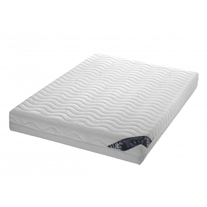 Todocama - Colchón viscoelástico con núcleo HR 21cm con funda Hipoalergénica