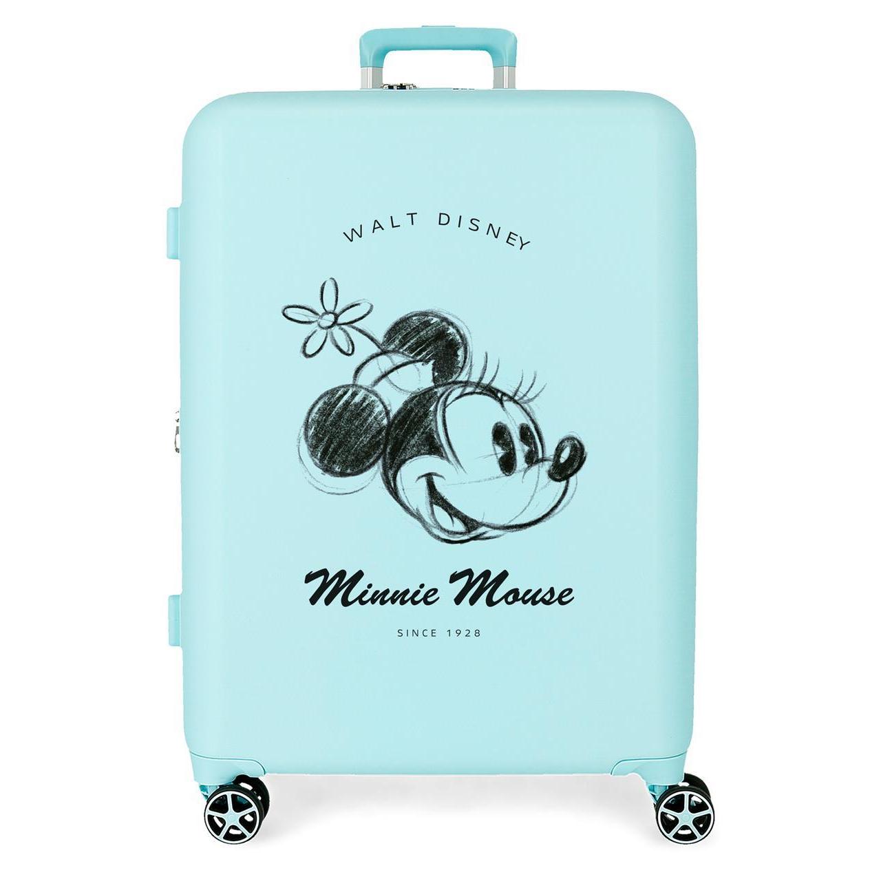 Disney Mickey y Minnie Good Things  Maleta Mediana Extensible ABS 70cm