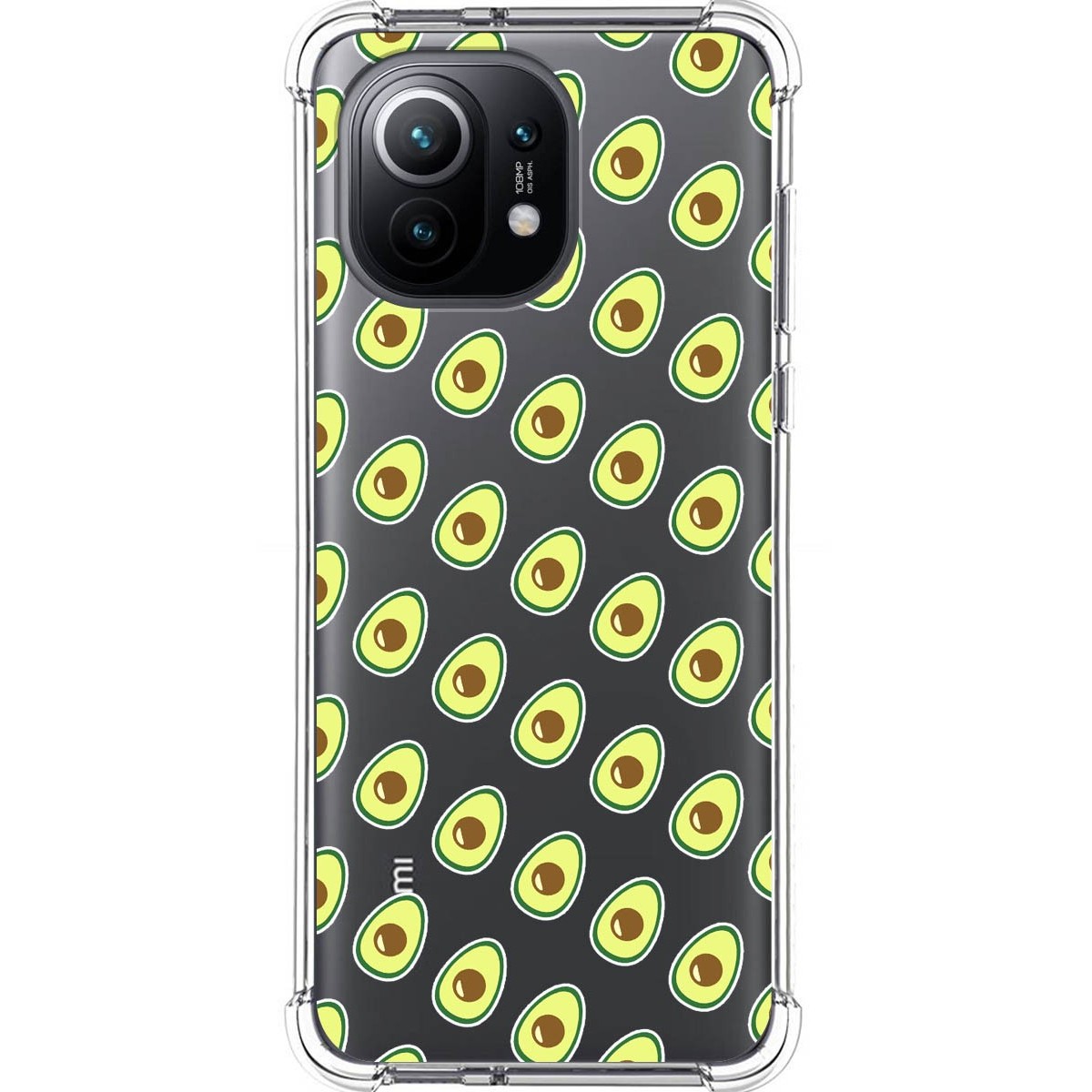 Tumundosmartphone Funda Silicona Antigolpes para Xiaomi Mi 11 5G diseño Aguacate Dibujos