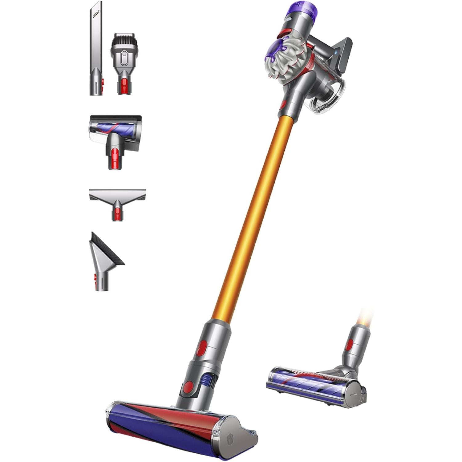 Dyson - Aspiradora escoba inalámbrica V8 Absolute con 40 min de autonomía, sistema ciclónico 2 Tier Radial™ y filtro HEPA para suelos duros y alfombras