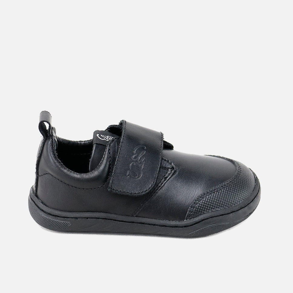 Deportivos colegiales barefoot piel napa negro Elisoft | Eli 1957