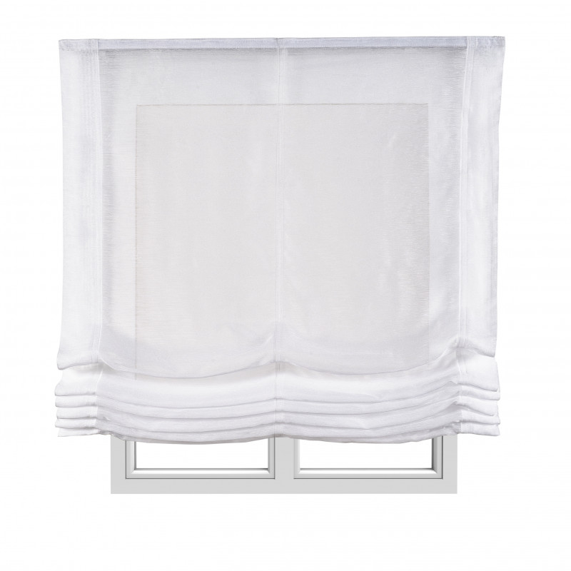 STORESDECO Estores Plegables Sin Varillas  básico Translúcido transparente, Estores Paqueto de Tela, 100% Poliéster, Ideales para Ventanas, Estores plegables Infantil, Perfectas para Salón, Dormitorio y Comedor
