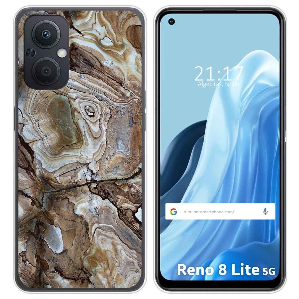Funda Silicona para Oppo Reno 8 Lite 5G diseño Mármol 14 Dibujos