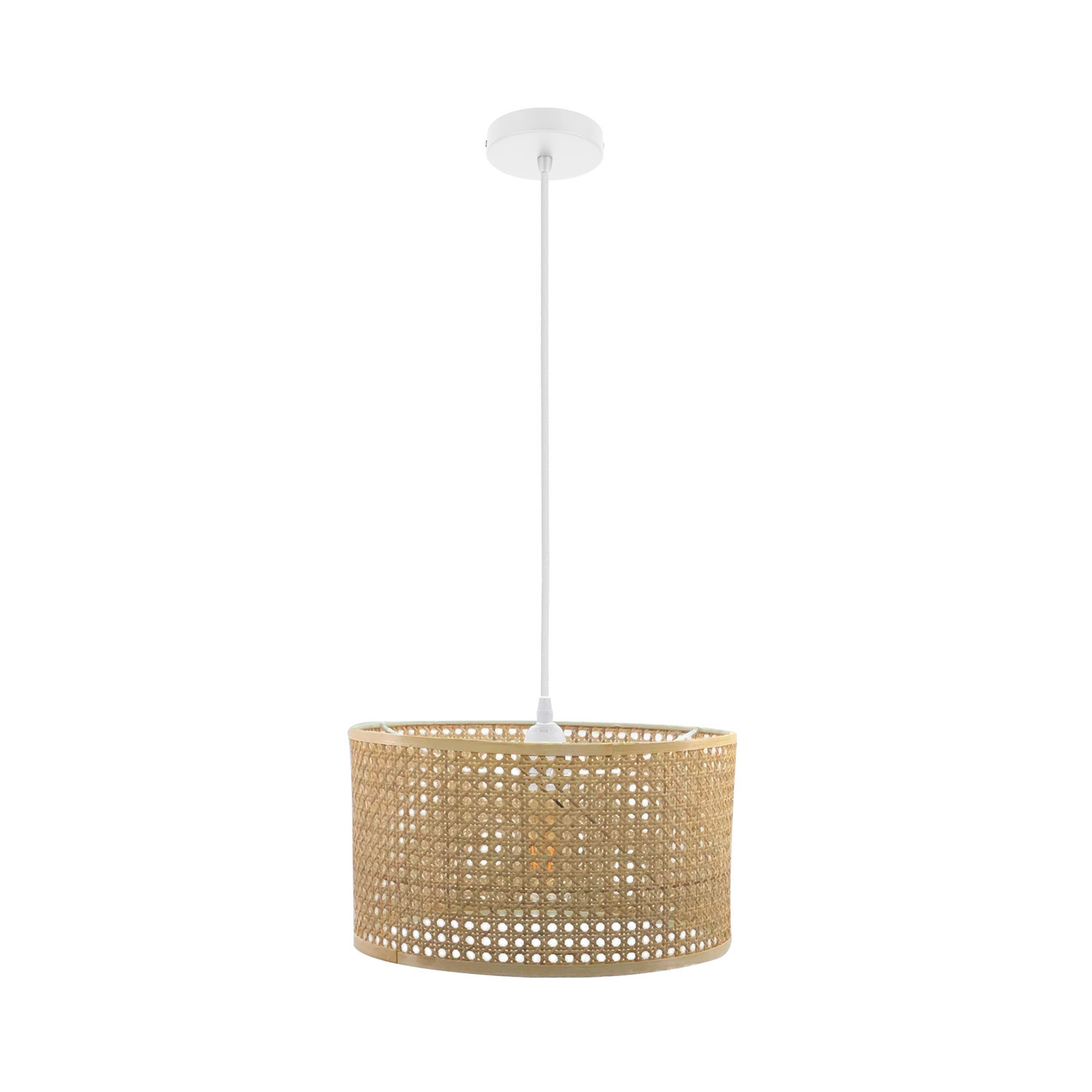 Ledkia Lámpara Colgante Ratán Mampa Natural
