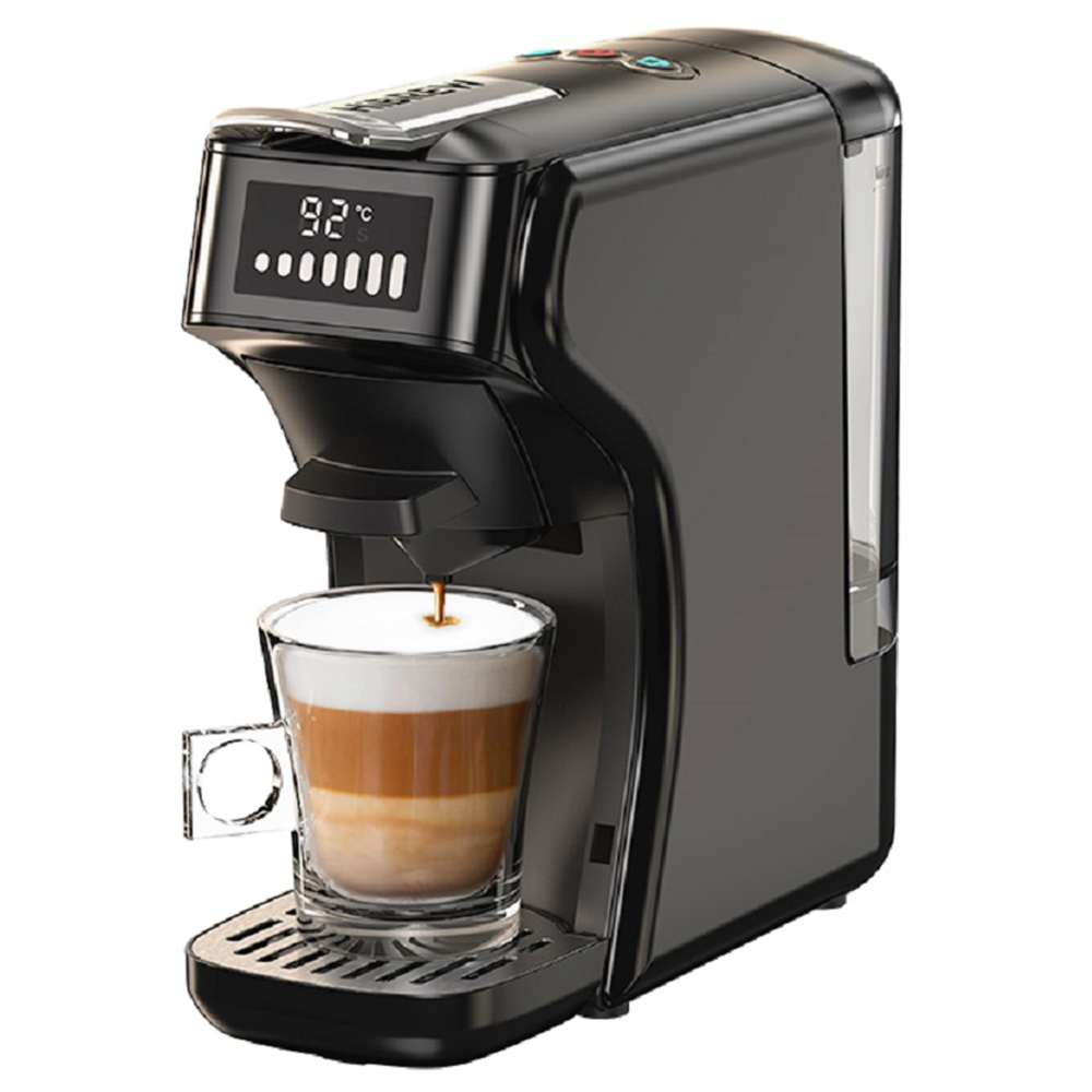 Cafetera de Cápsulas Nespresso HiBREW H1B 6 en 1, Tanque de Agua de 600 ml, Extracción a 19 Bares de Presión, Modo Frío/Caliente, Indicador LED, para Cápsulas Kcup/Nes/DG/Polvo de Espresso, Negro Cafetera Superautomatica