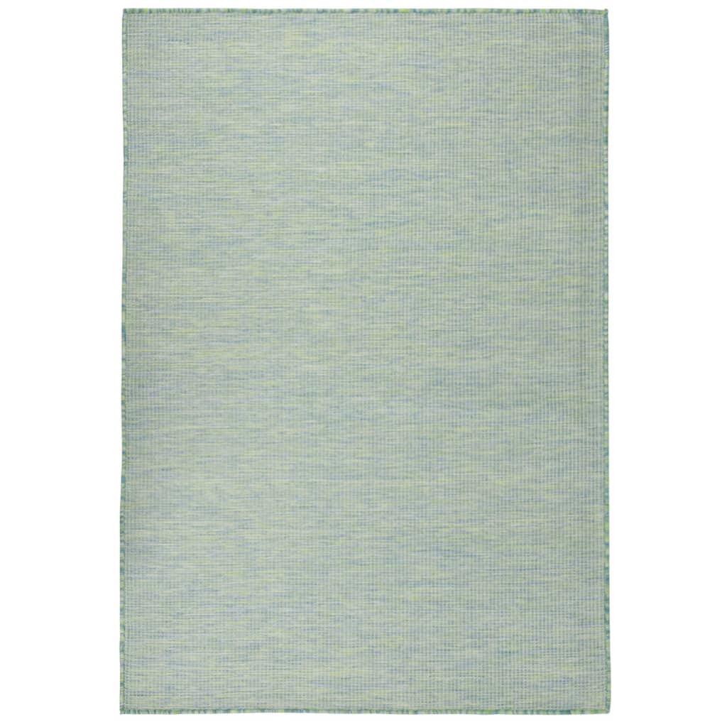 Vidaxl Alfombra de Exterior de Tejido Plano Gris 140x200 Cm