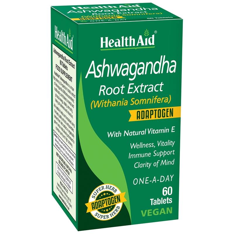 Ashwagandha Health Aid 60 Caps - Reduce Estrés y Mejora Sueño