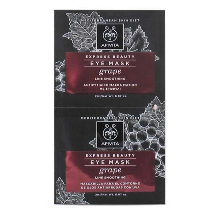 Apivita Express Beauty Mascarilla Contorno Ojos Uva 2 x 2ml