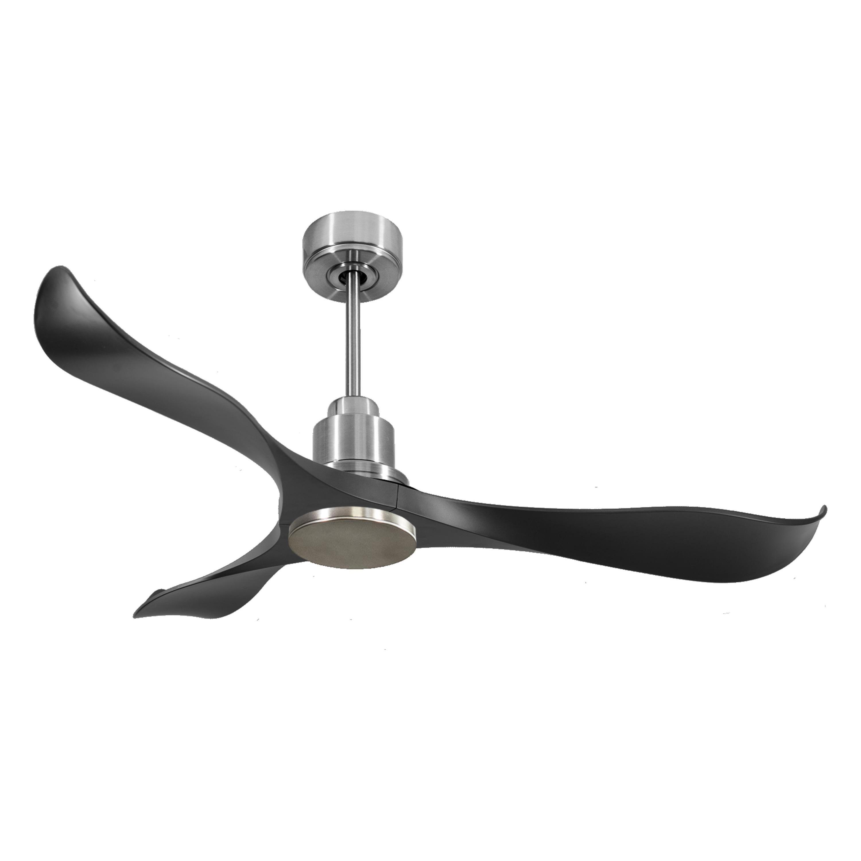 Ventilador de techo Reversible Termostato Wifi Motor DC Techos Inclinados Mando a Distancia Adaptador 2/3 Aspas Hypersilence Memoria