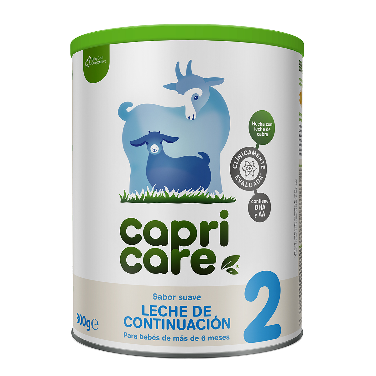 Capricare 2 Leche de Continuación +6 Meses a Base de Leche de Cabra – Digestión Suave – DHA, Vitaminas y Minerales