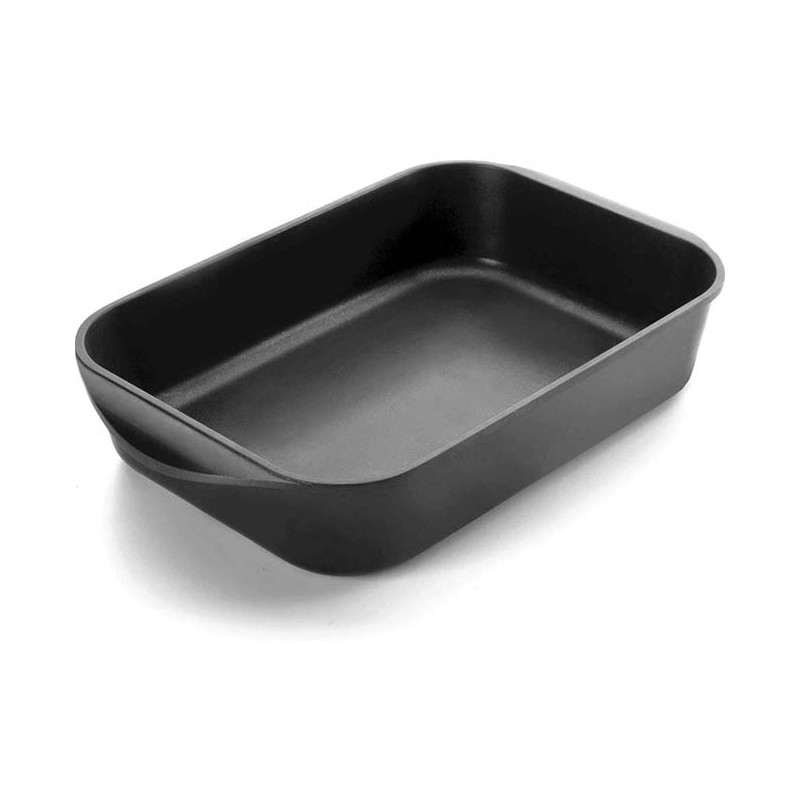 LACOR Bandeja Rustidera Lacor | Aluminio Fundido Antiadherente | 34 x 28 x 8 cm | Rustidera profesional horno | Lacor