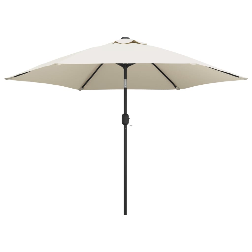vidaXL Sombrilla voladiza 3 m Color Antracita, Taupé, Verde